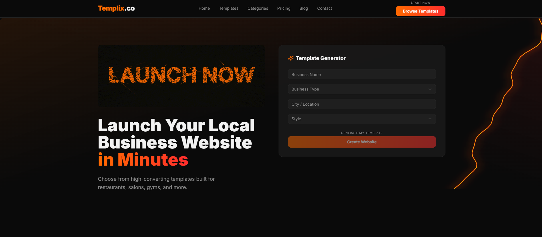 WebPlix template preview