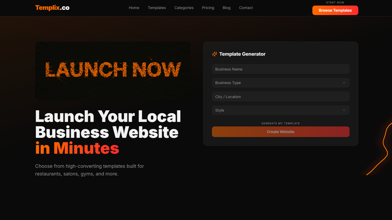 WebPlix template preview