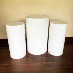 Acrylic Gloss White Cylinder