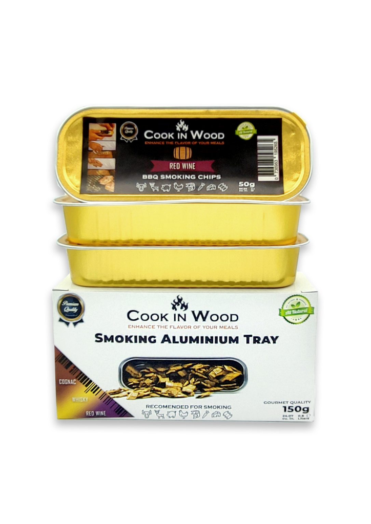 COOK IN WOOD – Premium Aluminium Trays with Smoking Chips (Set 3x50g) 3