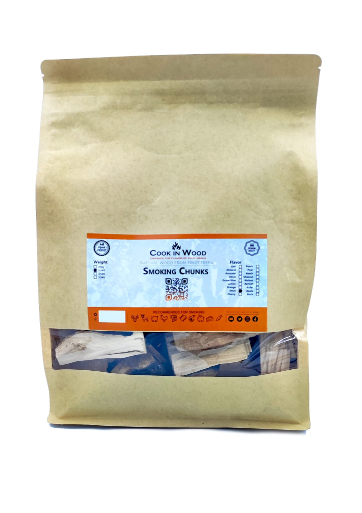 COOK IN WOOD Premium Smoking Chunks (Mediterranean Fruit Trees) 2