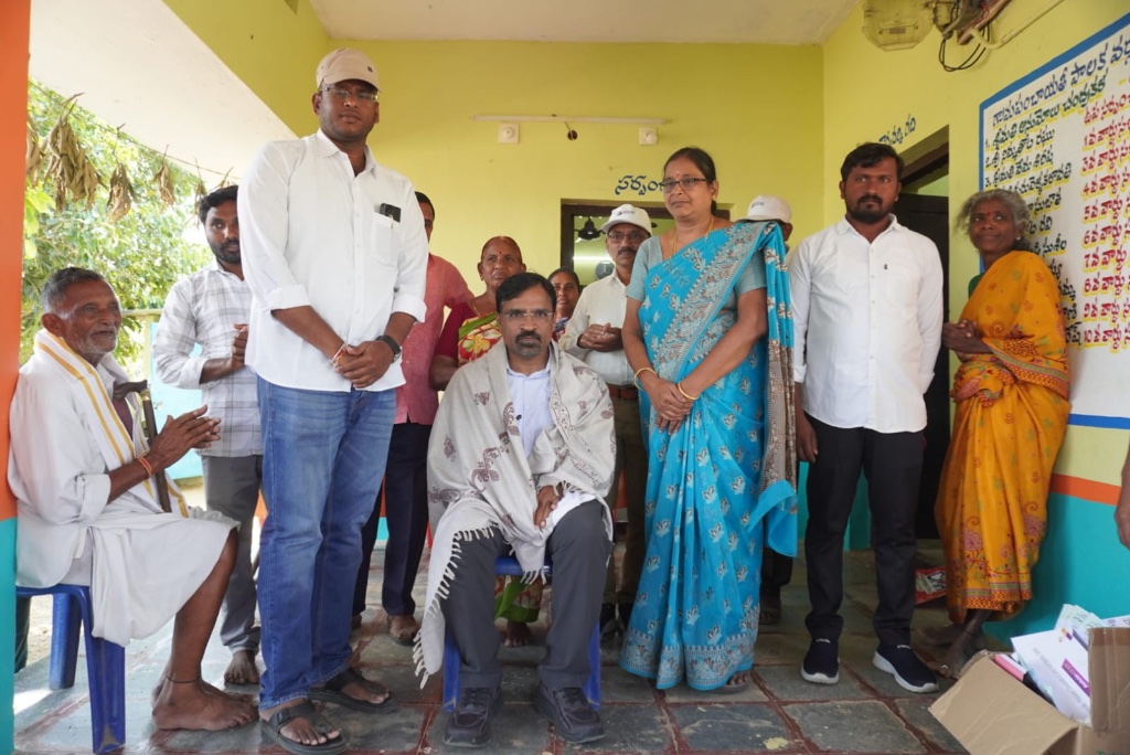 SAY Team with Village Leaders — Chirunomula Panchayat