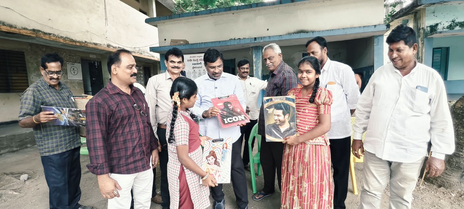 నషా ముక్త భారత్ అవగాహన సదస్సు — జి.ఎచ్.ఎస్ బోనకల్ గ్రూప్ ఫోటో