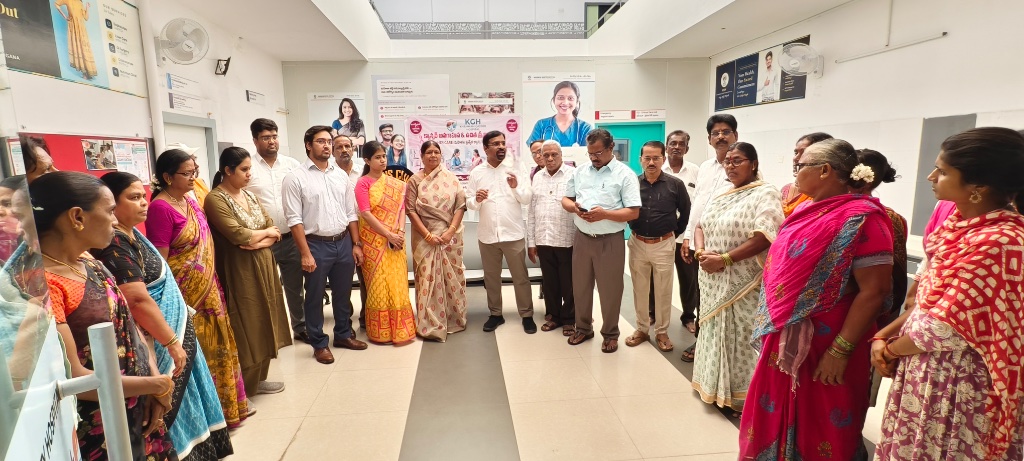 Free Cancer Screening Camp — Team Briefing at KGH