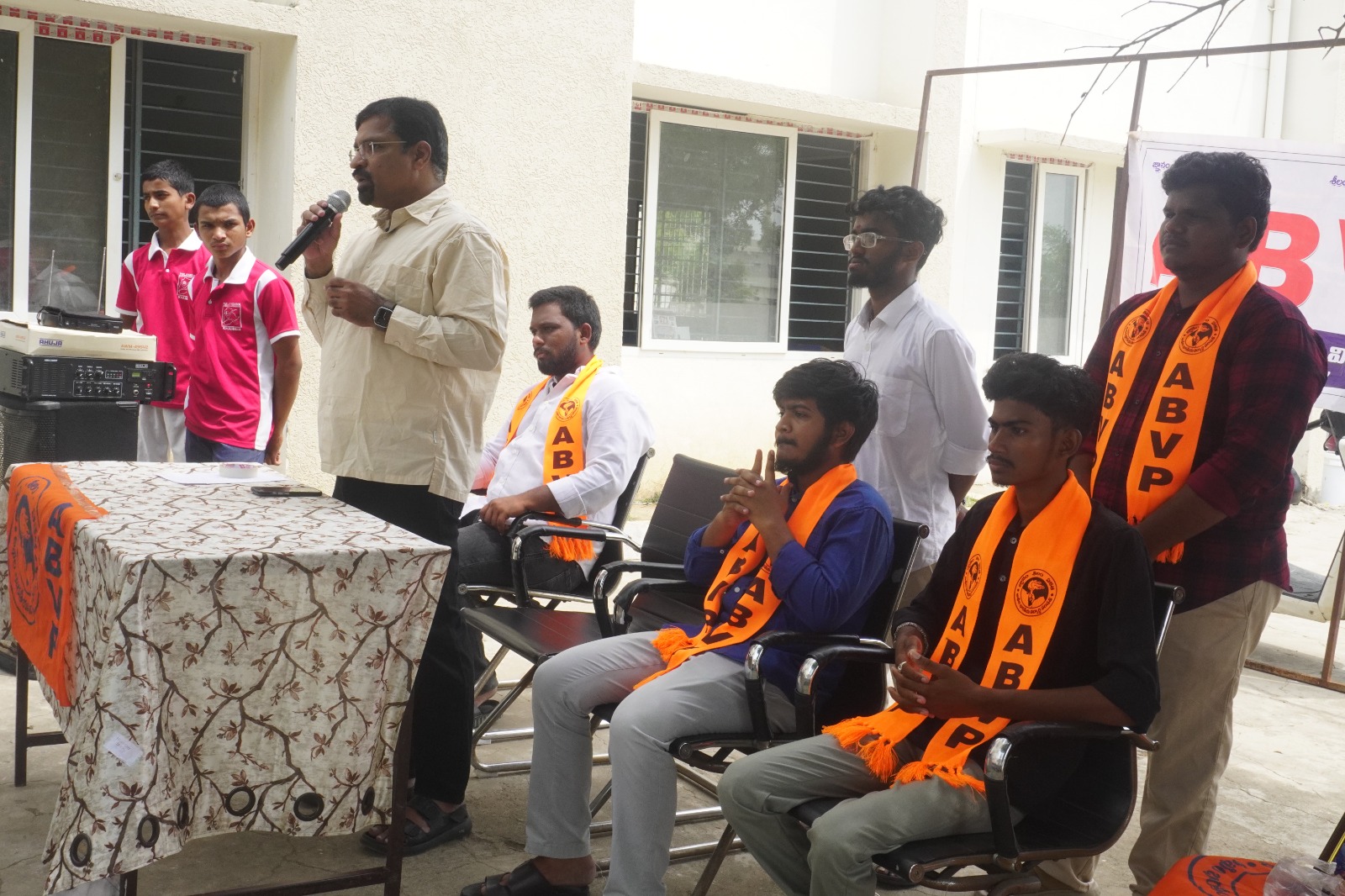 అఖిల్, పృథ్వి (ABVP ఖమ్మం) — శిబిర వేదిక