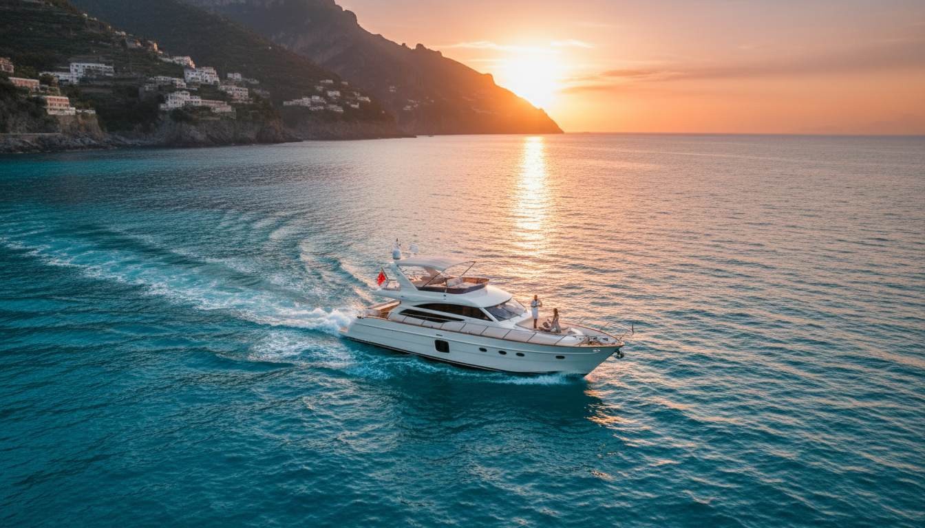 Yacht nel Mediterraneo