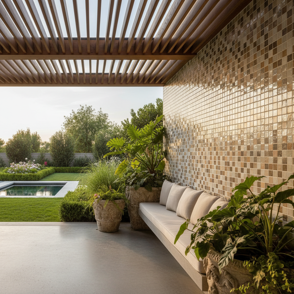 Warm Neutrals in the Garden