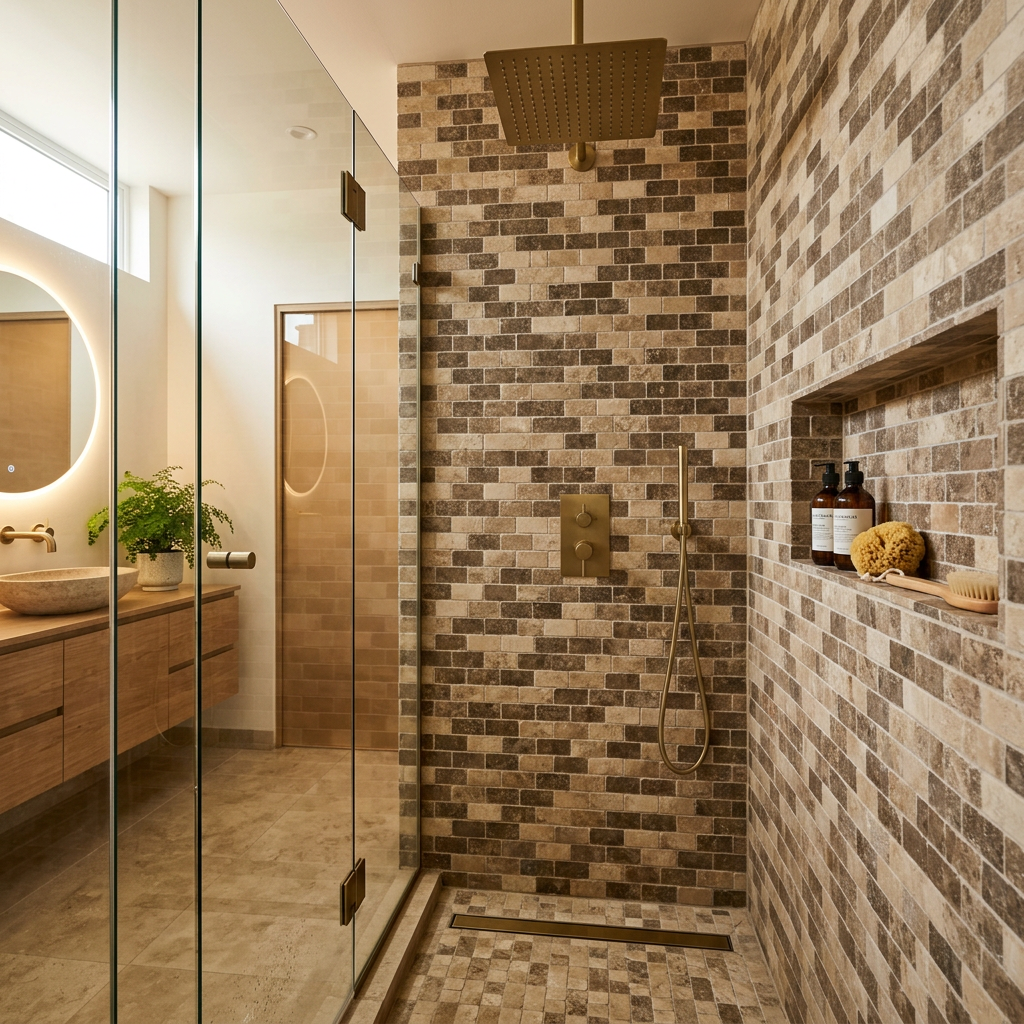 Earthy Warmth in the Shower