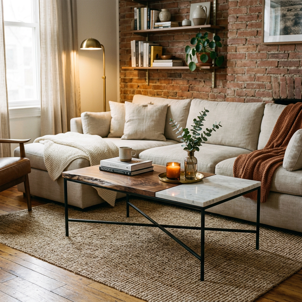Carrara Marble Coffee Table