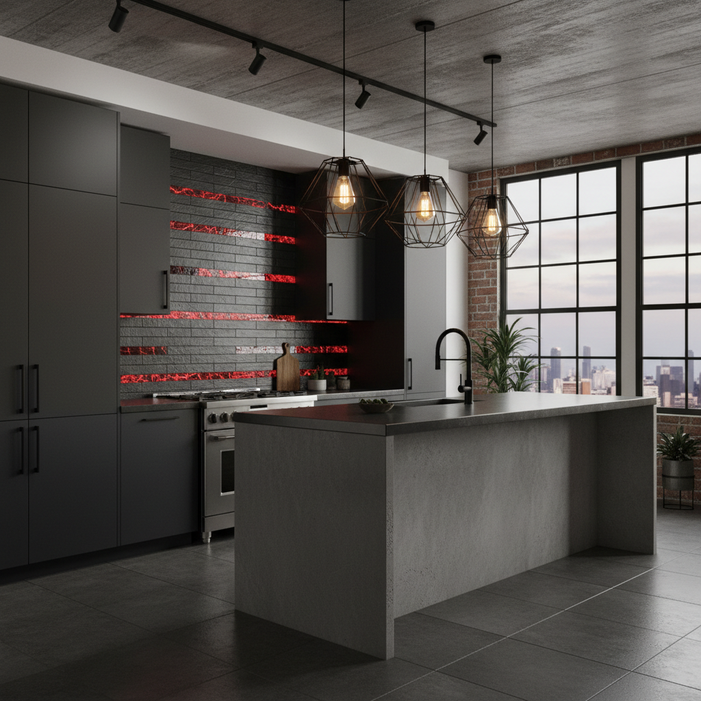 Anthracite Rouge in the Kitchen