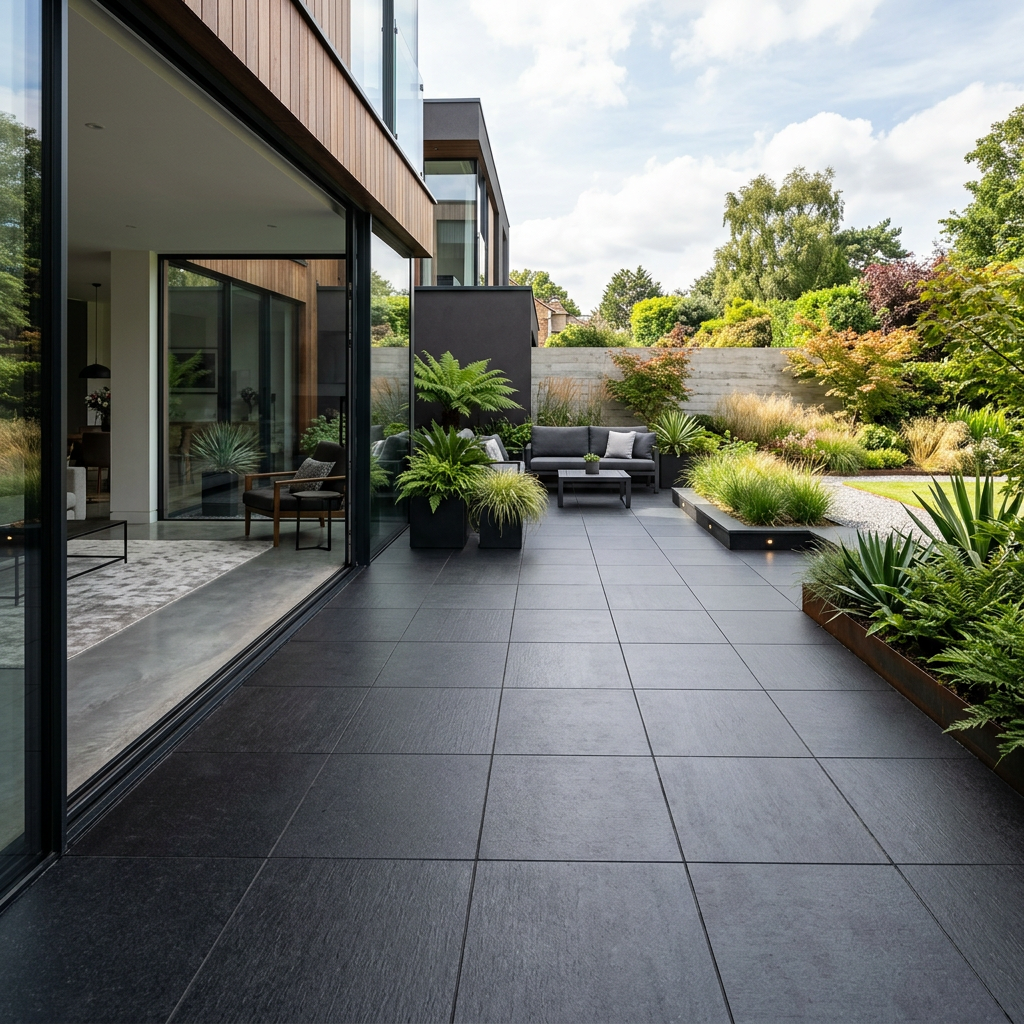 Brushed Granite Outdoor Terrace Floor
