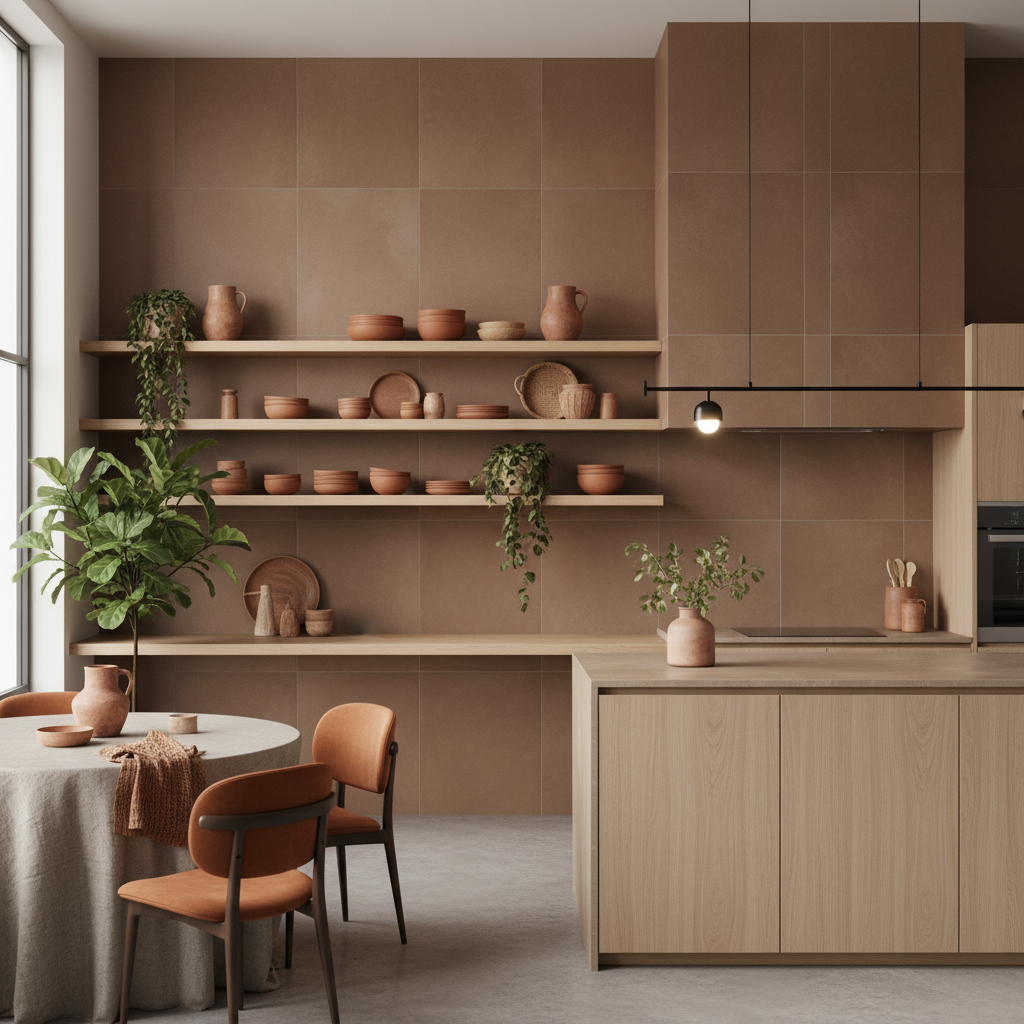 The Earthy Feature Wall