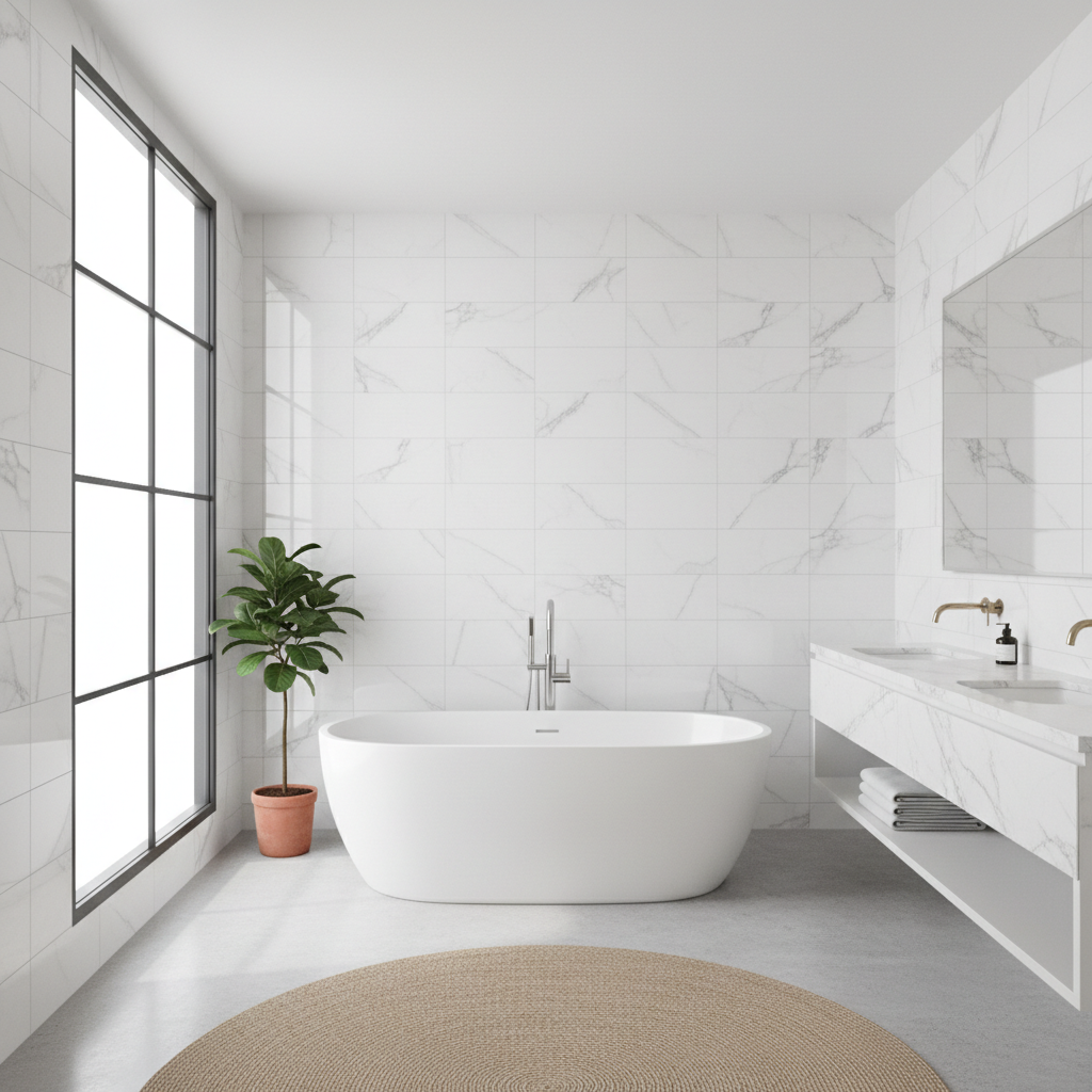 Calacatta Lux on the Wall