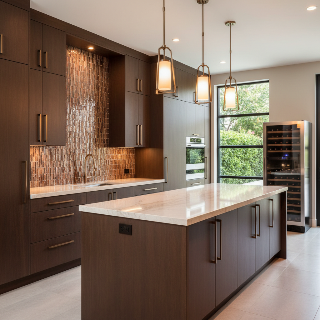 Copper Warmth in the Kitchen
