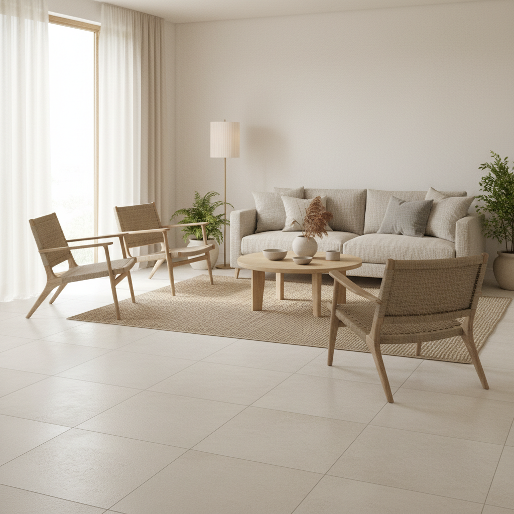 Linen White Underfoot