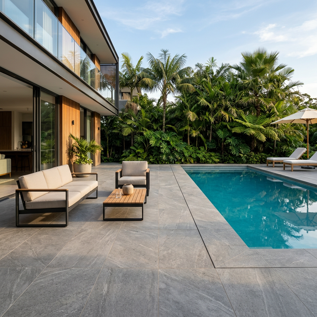 Modern Outdoor Porcelain Terrace