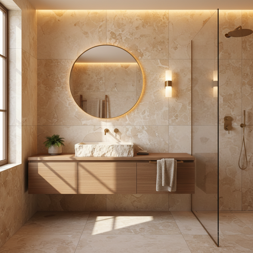 Verona Travertine on the Wall