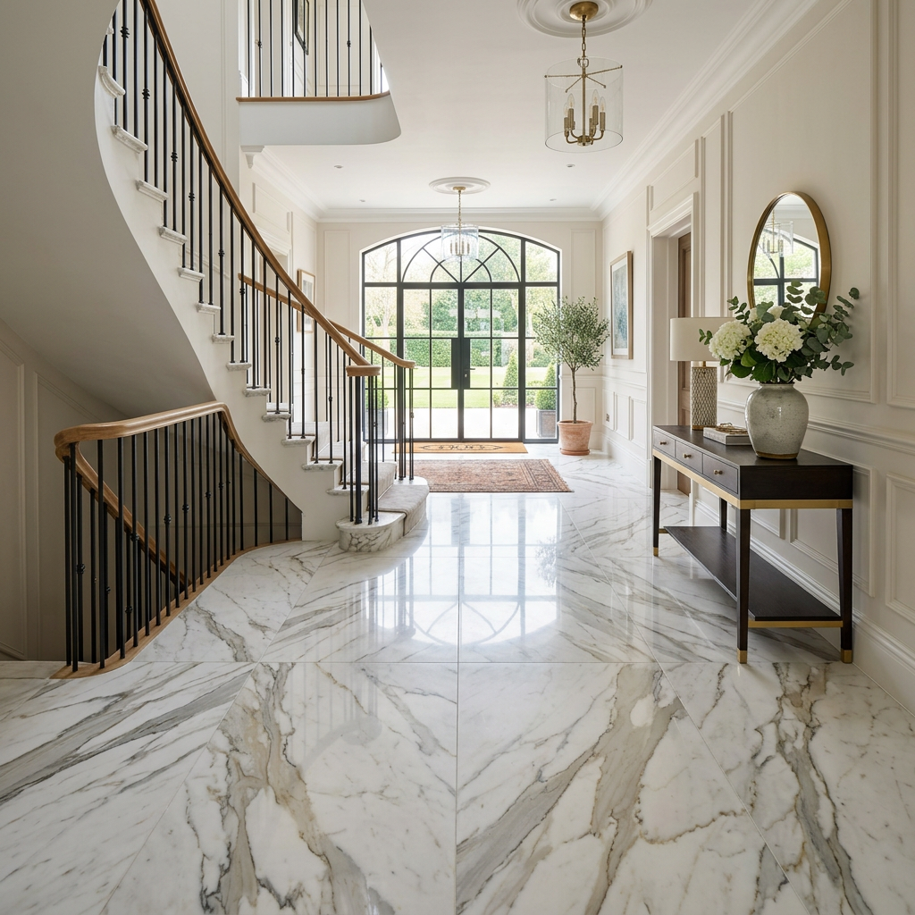 Calacatta Marble Entrance Hall Floor