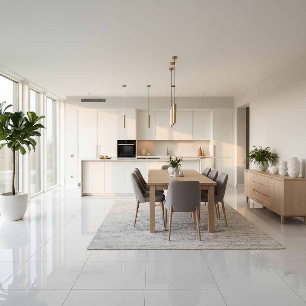 Blanc Pur Across Open Spaces