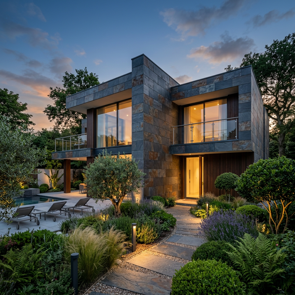 Slate Villa Exterior Cladding