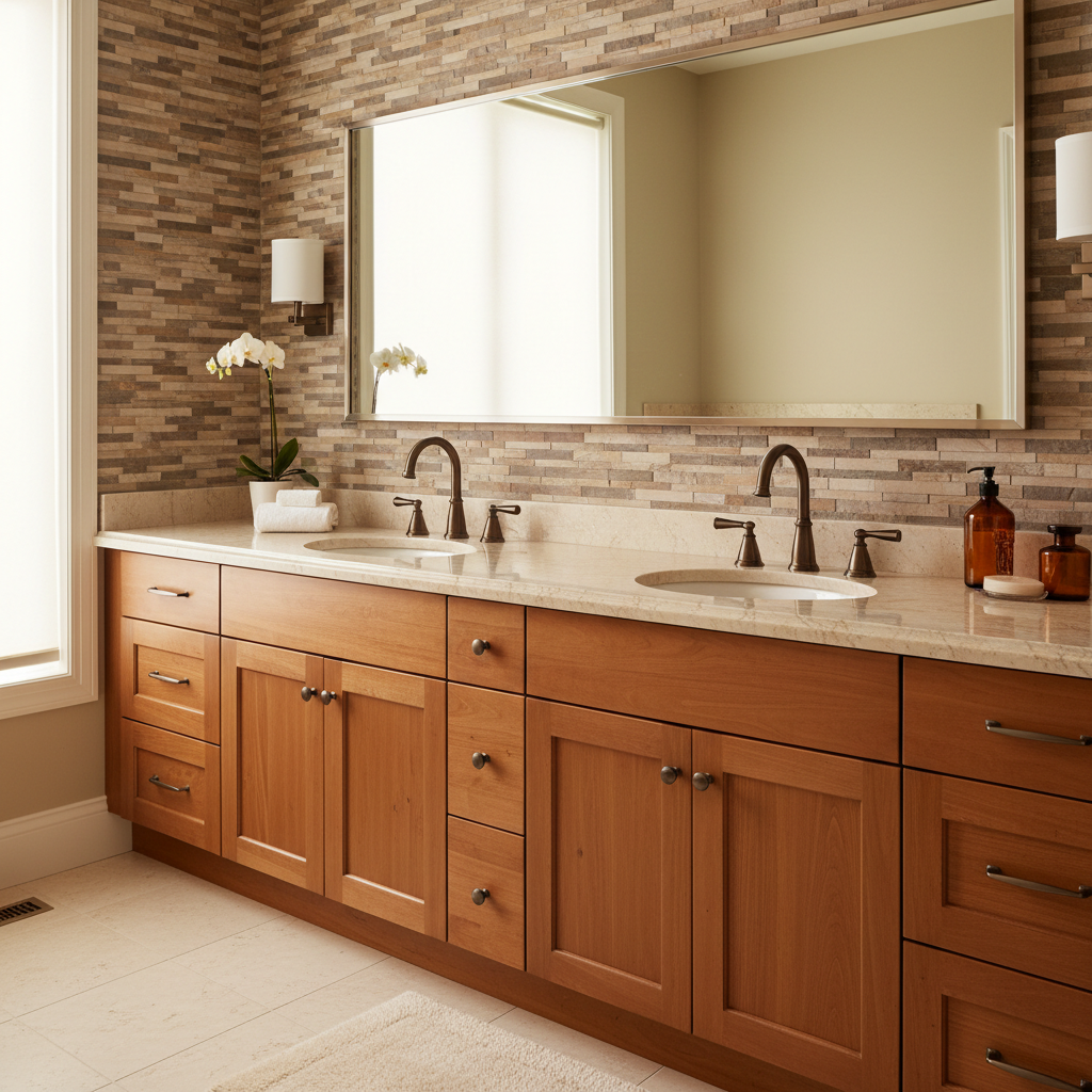 Natural Stone at the Vanity