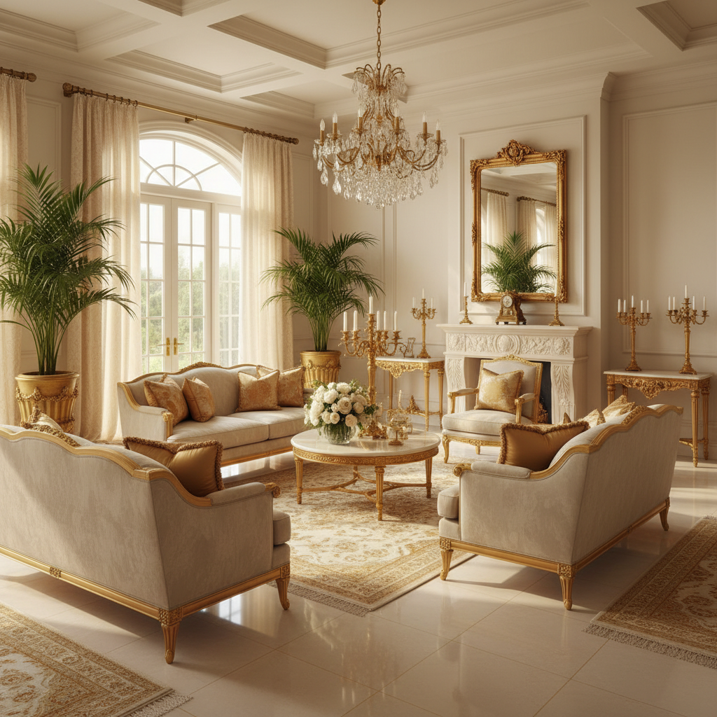 Warm Cream Polished Flooring
