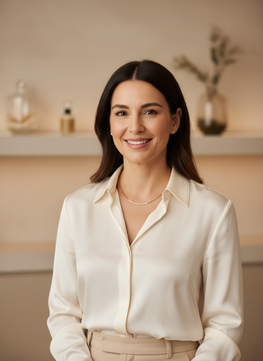 Certified facial specialist portrait