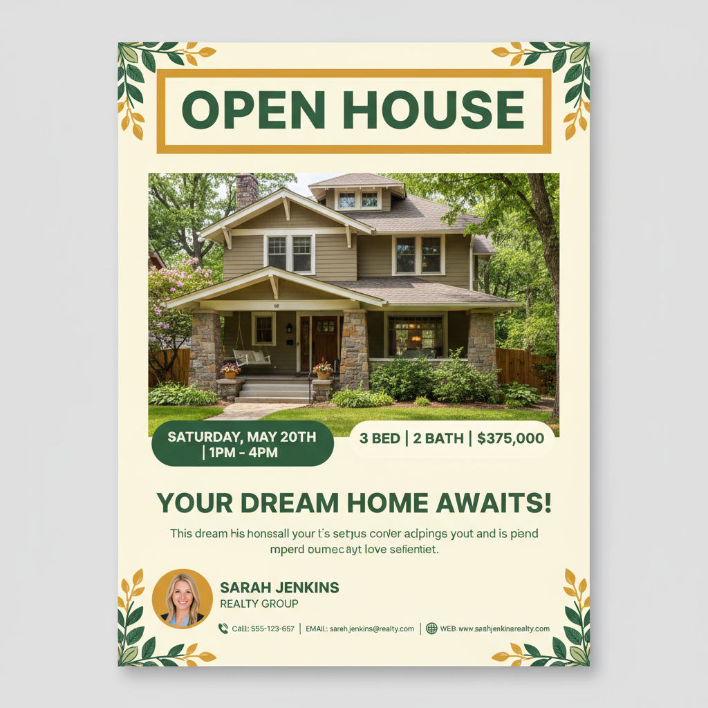 Open house template