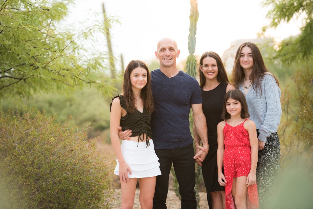 Tammy Caputi with her family