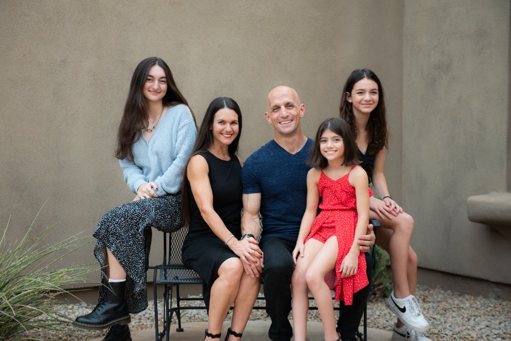 Tammy Caputi with her family