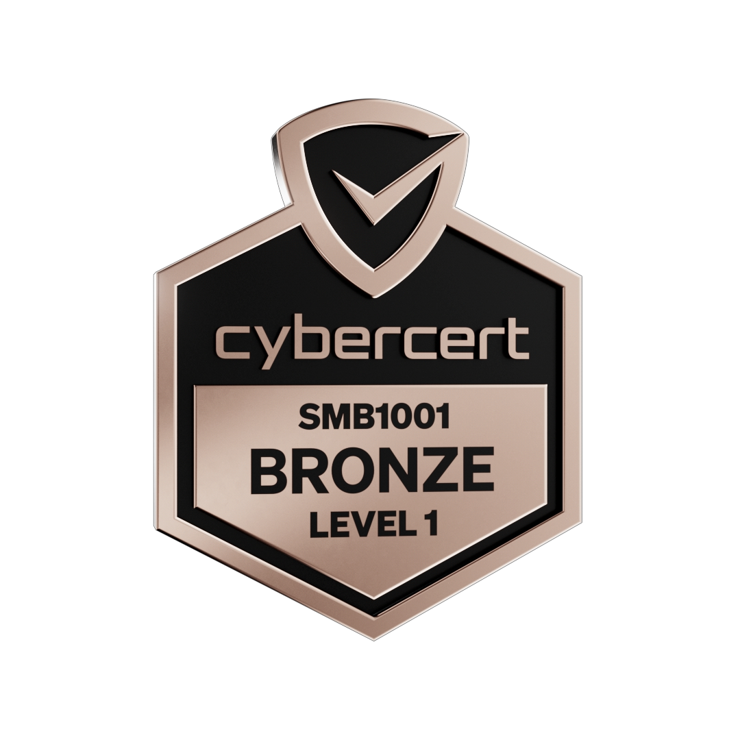 CyberCert Bronze Level 1 badge