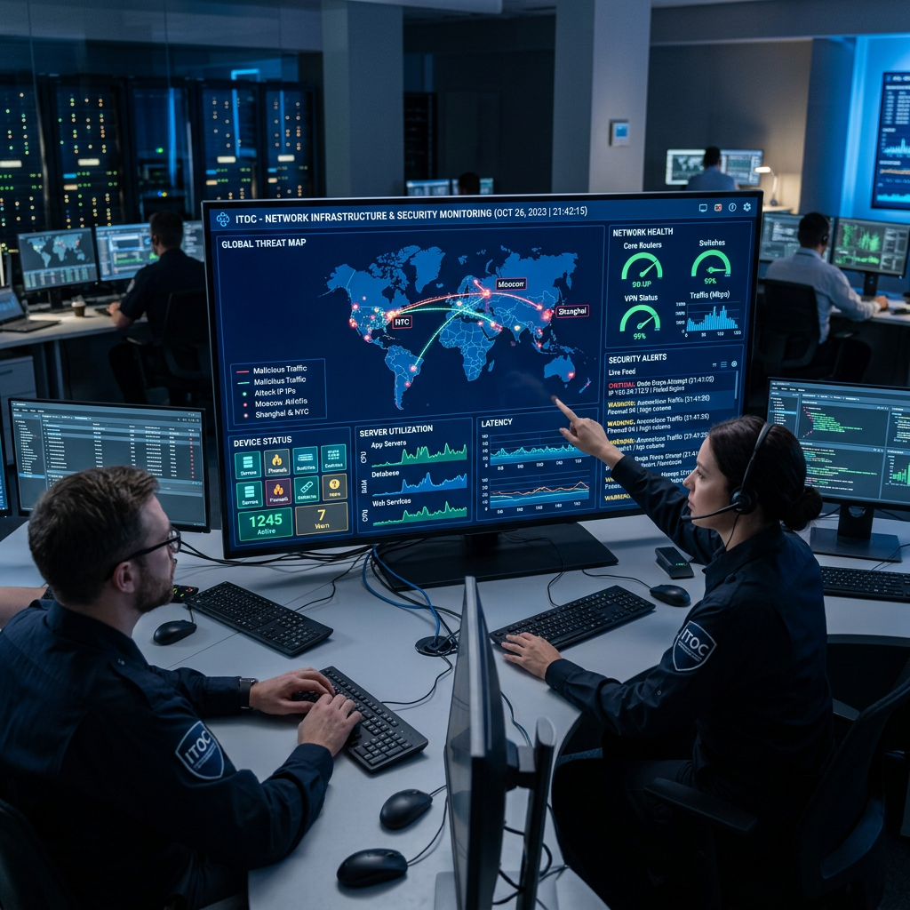Network infrastructure and security monitoring