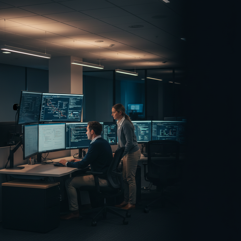 Real Bytes IT support engineers working in their Brisbane office