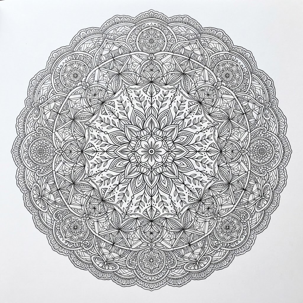 Intricate Patterns sample coloring page