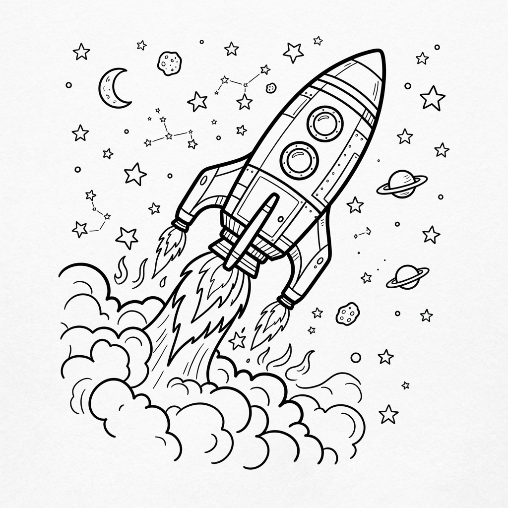 Bold Outlines sample coloring page