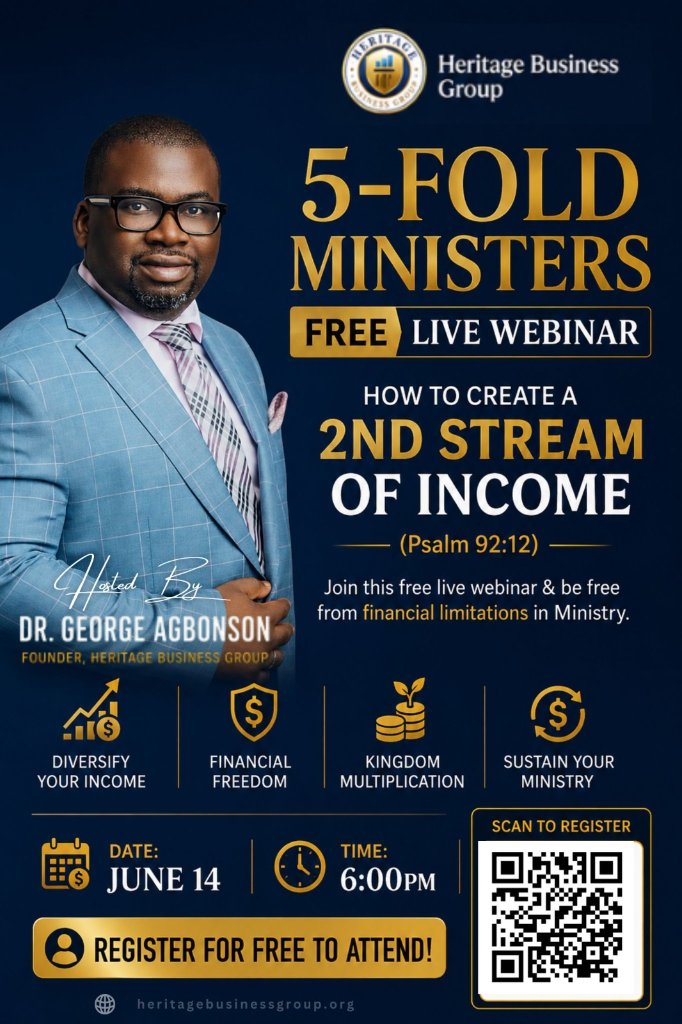 5-Fold Ministers: Pathways to Create a 2nd Stream of Income outside Ministry
