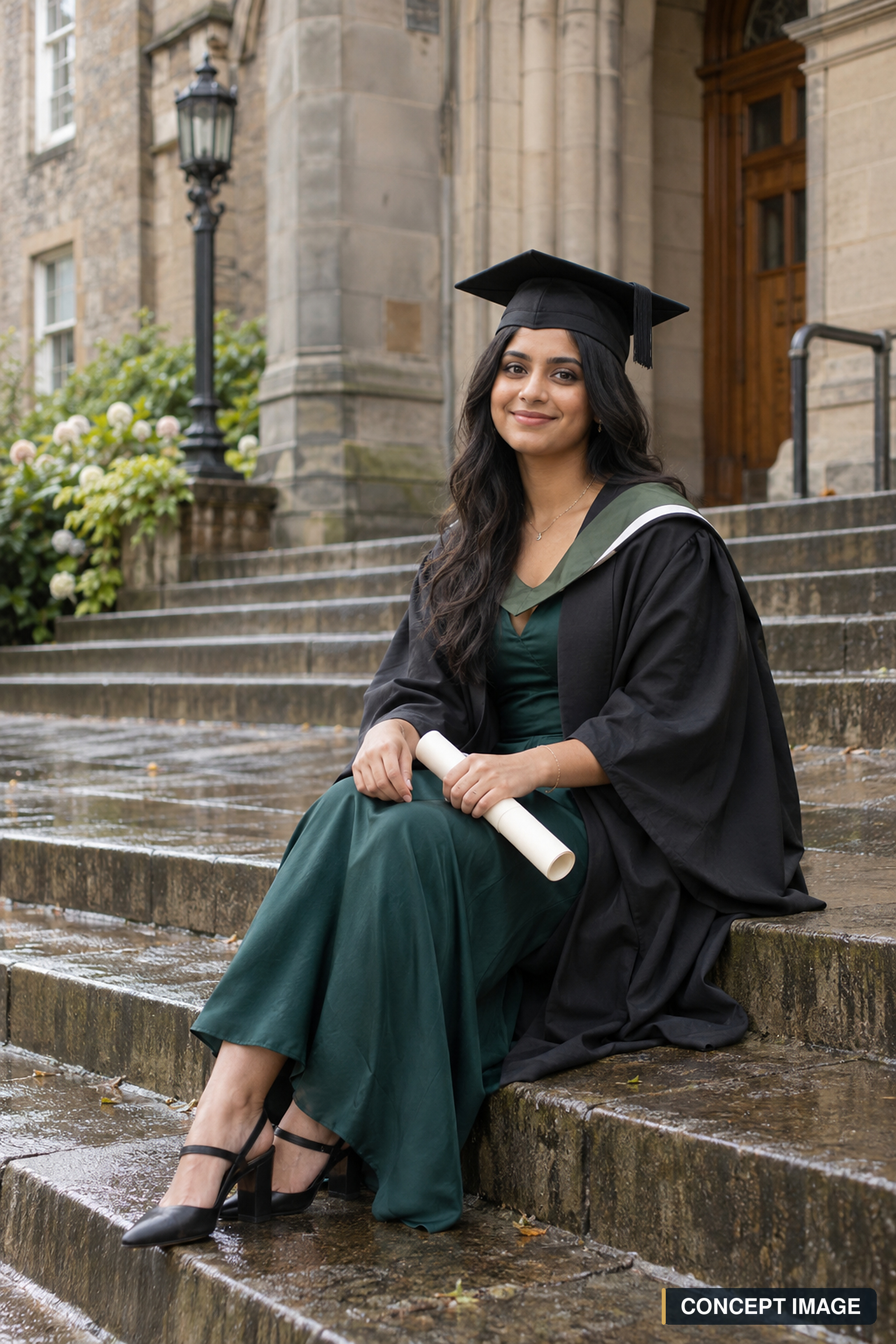 Seated Campus Portrait