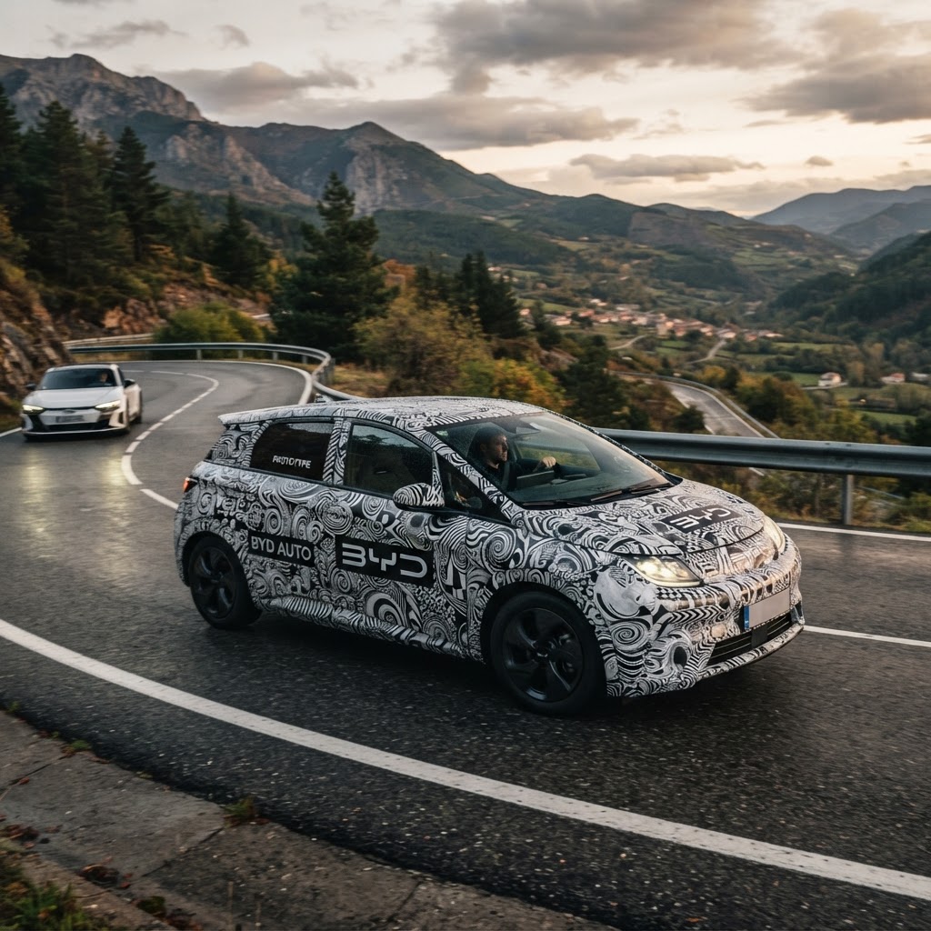 Flagra revela futuro BYD Dolphin GT com motor híbrido plug-in