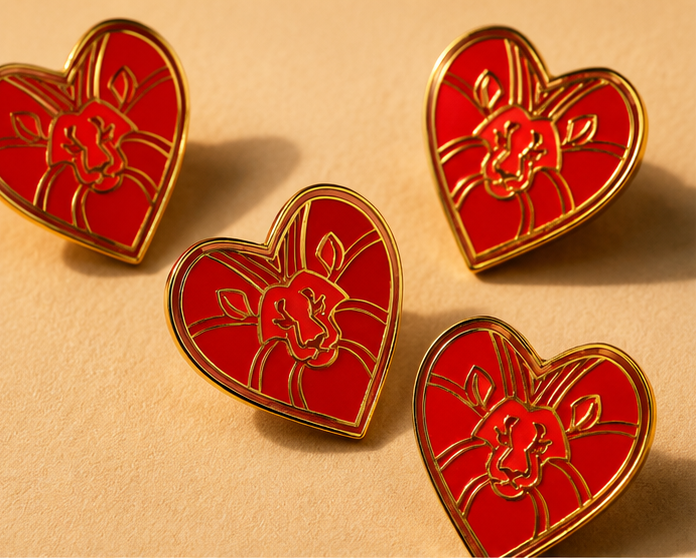 Lion Heart pin collection