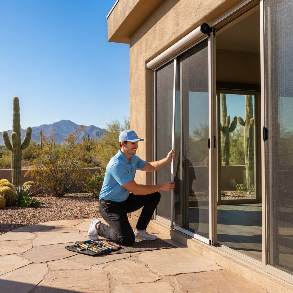 Retractable Screen Doors in North Phoenix: Fresh Air Without the Bugs