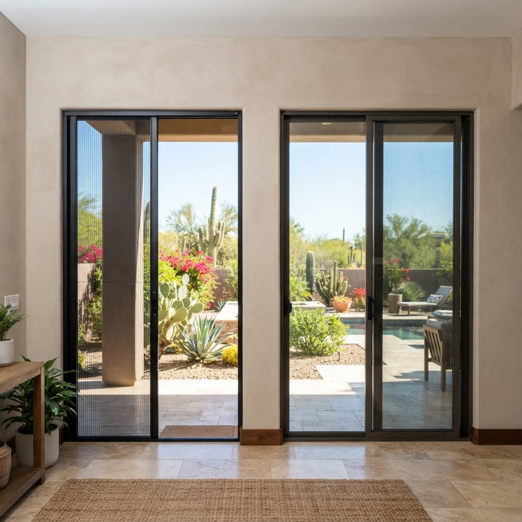Retractable vs. Sliding Screen Doors for Phoenix Homes