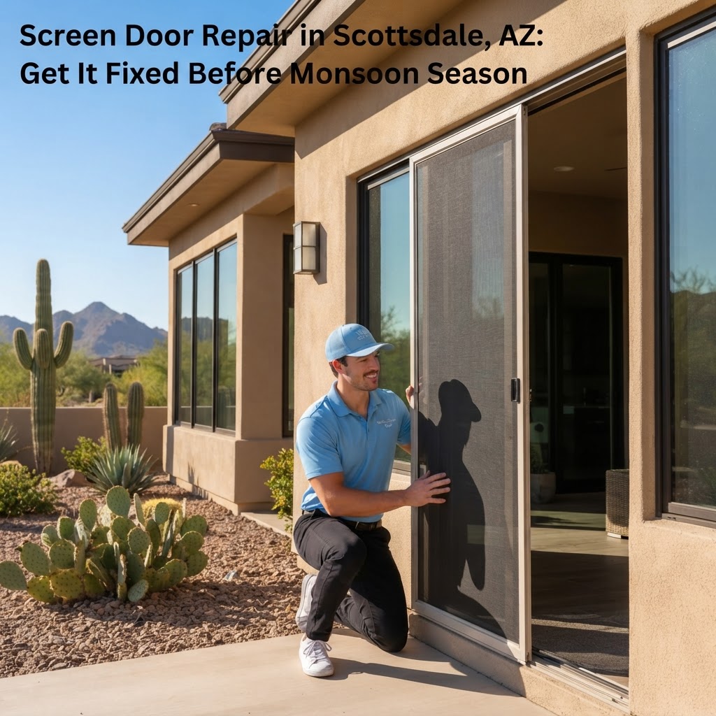 Screen Door Repair in Scottsdale, AZ: Get It Fixed Before Monsoon Season