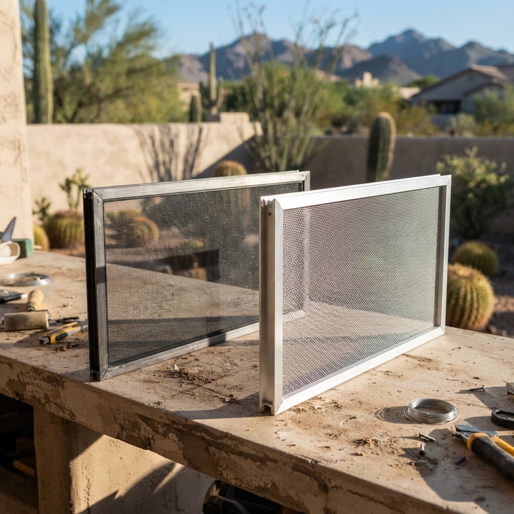 Fiberglass vs. Aluminum Window Screen Mesh: Which Holds Up Better in the Phoenix Valley?