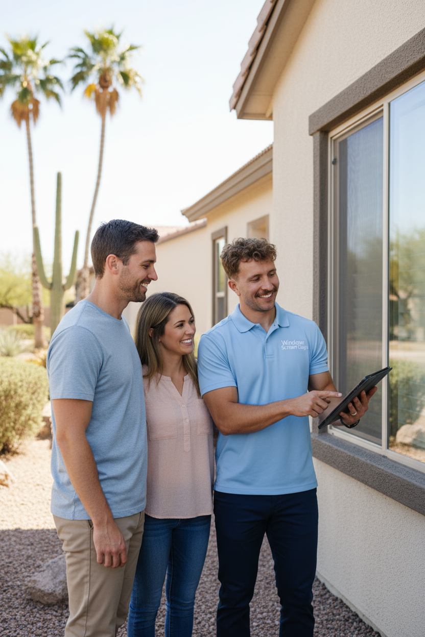 Window Screen Guys team in action