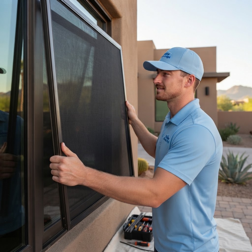 Solar Screen Installation