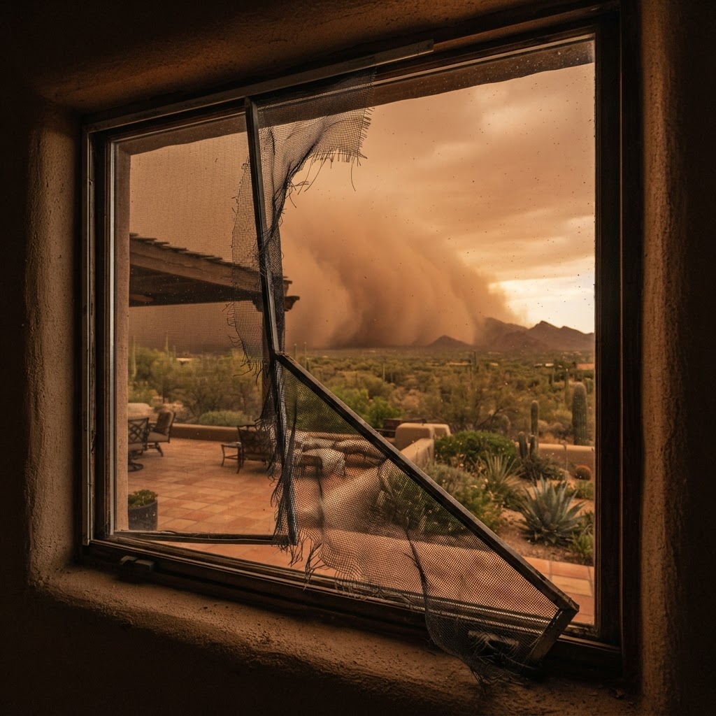Haboob Season in Phoenix: Filing an Insurance Claim for Storm-Damaged Window Screens