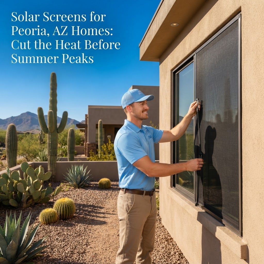 Solar Screens for Peoria, AZ Homes: Cut the Heat Before Summer Peaks
