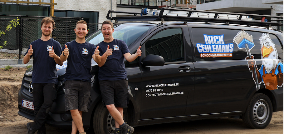 Medewerkers van Nick Ceulemans Schoonmaakdiensten