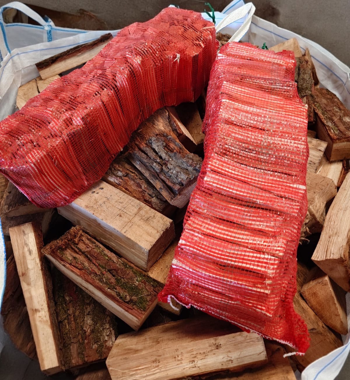 Netted Bags of Kindling