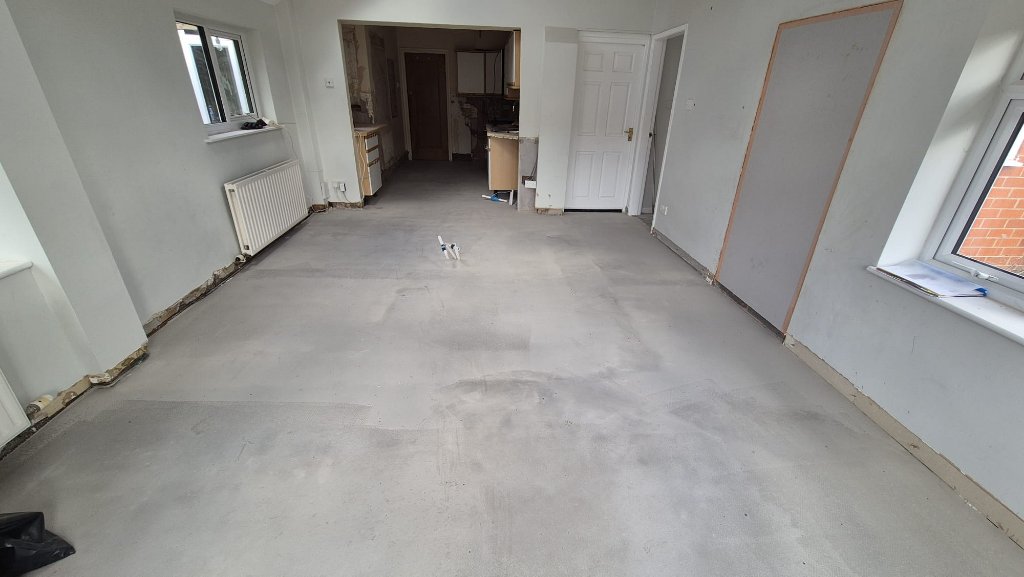 Latex / Self-Levelling Floor Preparation Before Tiling